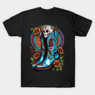 Boots - Dia De Los Muertos T-Shirt